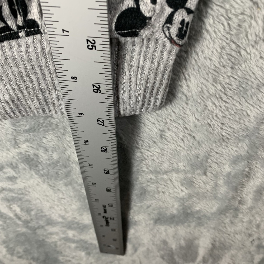 Disney Mickey Mouse Women's Pajama Pants M PJ Jogger Gray Black Sleepwear Lounge - Picture 10 of 11